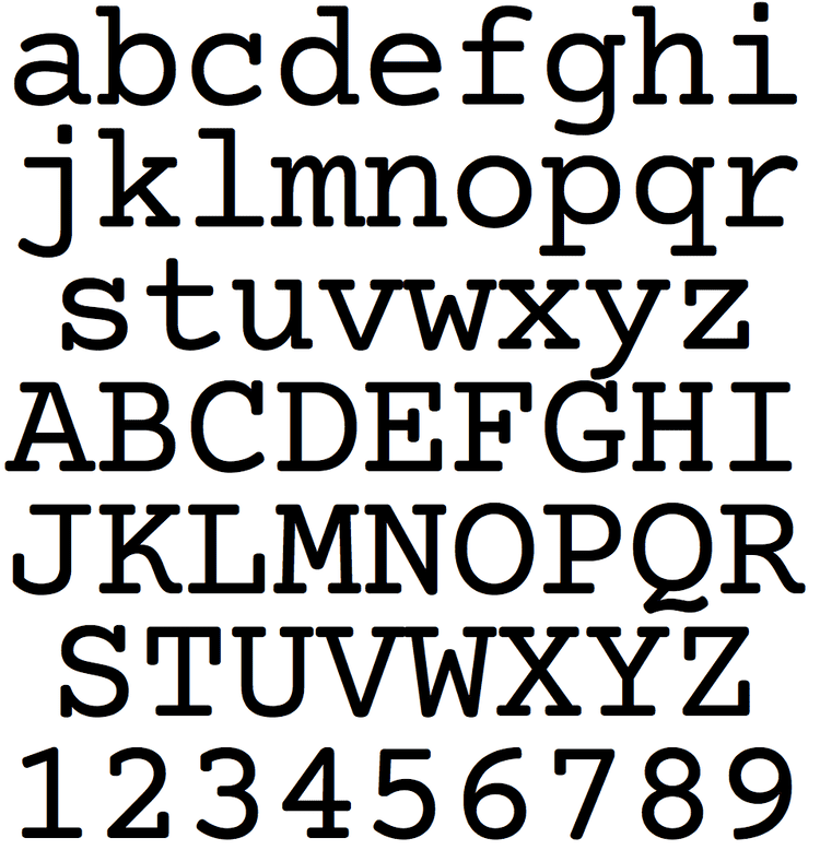 Courier (typeface) Courier and derived typefaces