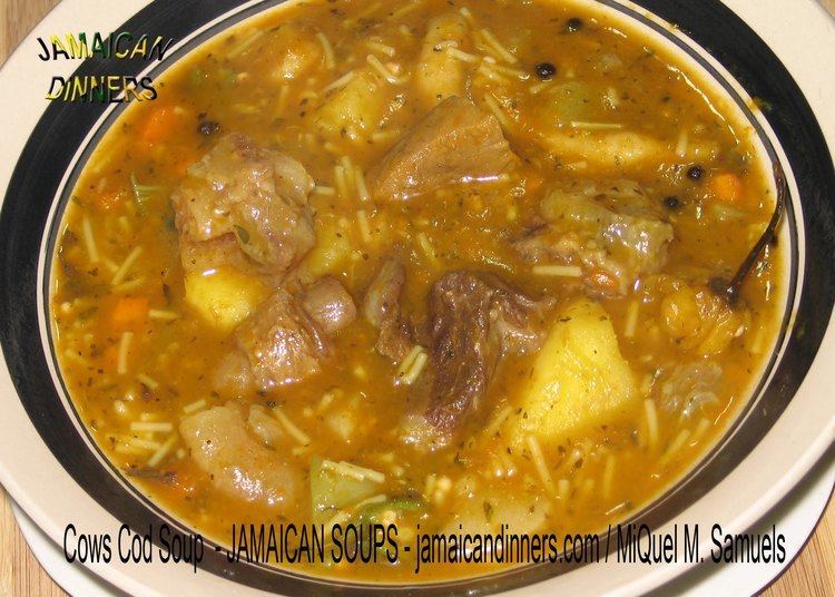 Cow cod soup COWS39 COD SOUP aphrodisiac exotic Jamaican Bizzarre Cooked Food