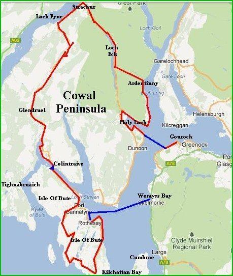 Cowal A nice ride around Isle Of Bute and the Cowal Peninsula