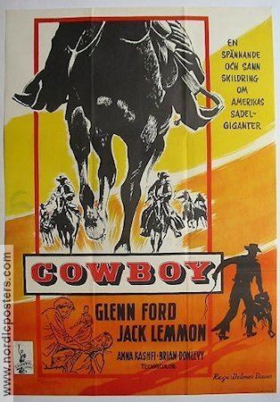 Cowboy (1958 film) Cowboy poster 1958 Glenn Ford original