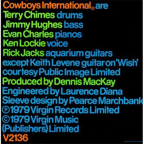 Cowboys International Cowboys International The Original Sin UK vinyl LP album LP record