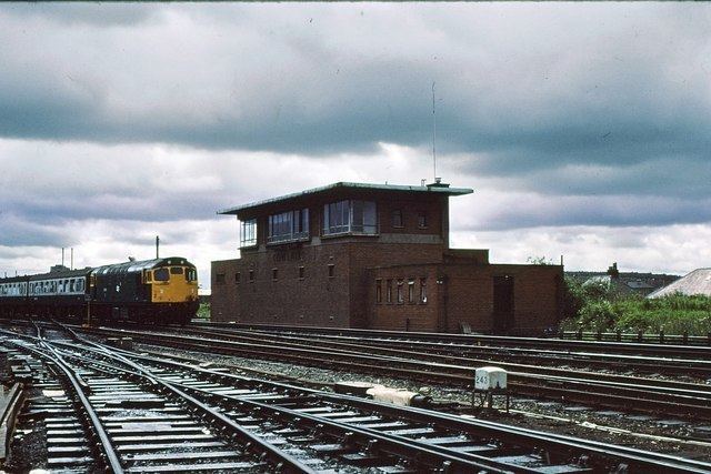 Cowlairs Cowlairs signalbox Eastfield 1978 Peter Whatley ccbysa20
