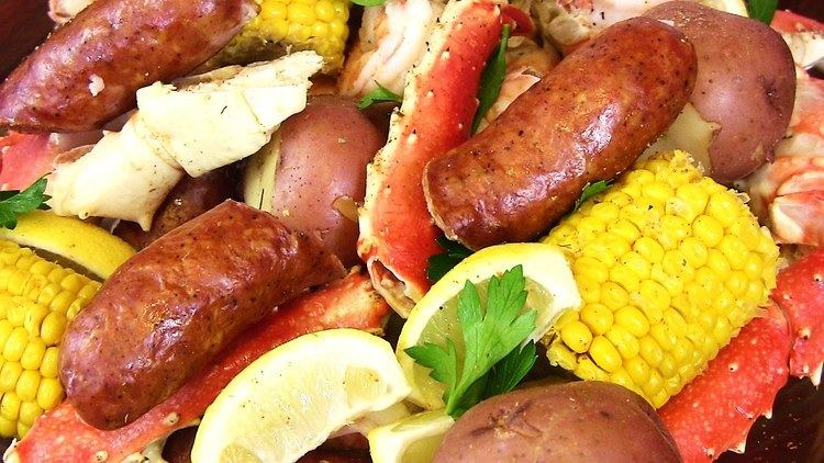 Crab boil Seafood Boil Crab Sausage Shrimp amp Potatoes Oh My Cooking With