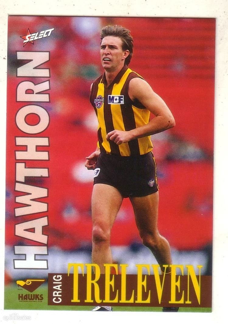 Craig Treleven AFL SELECT 1996 SERIES 2 HAWTHORN CRAIG TRELEVEN quicksales