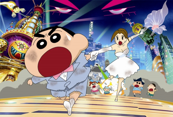 Crayon Shin-chan: Super-Dimension! The Storm Called My Bride movie scenes Movie 2010 Summary From a bleak future Shin chan Nohara sends a girl named Tamiko on a mission to bring 