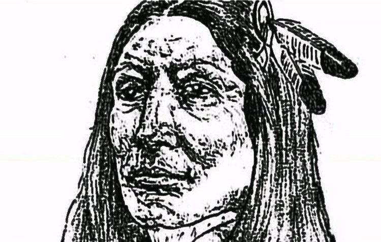 A 1934 sketch of Crazy Horse made by a Mormon missionary after interviewing Crazy Horse's sister, who claimed the depiction was accurate.