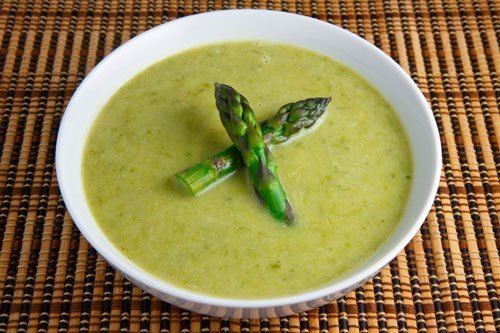 Cream of asparagus soup Healthy Cream of Asparagus Soup Recipe