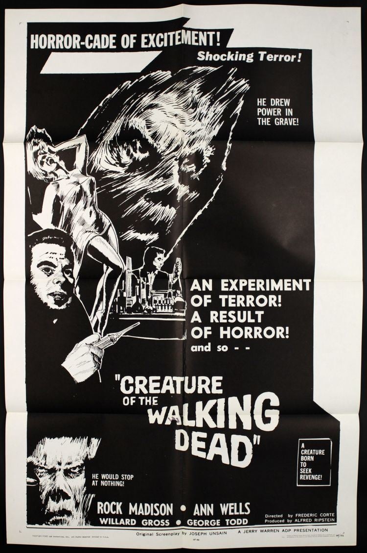 Creature of the Walking Dead A Poor Reimagining Creature of the Walking Dead 1965 The