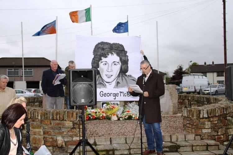 Creggan, Derry VOLUNTEER GEORGE MCBREARTY 34TH ANNIVERSARY COMMEMORATION HELD IN