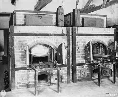 Crematory Two Ovens Inside of the Dachau Crematorium
