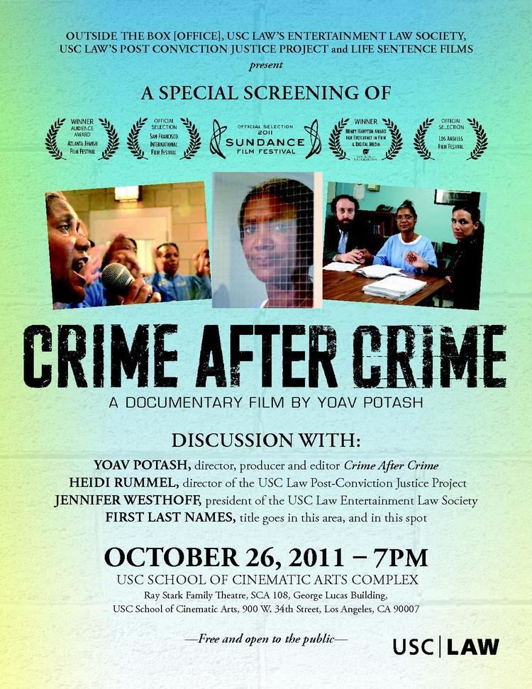 Crime After Crime (film) Crime After Crime Screening October 26