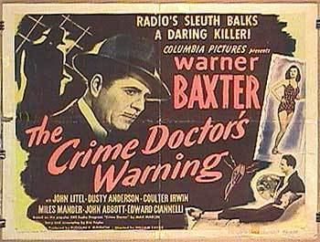 Crime Doctor's Warning Crime Doctors Warning movie posters at movie poster warehouse