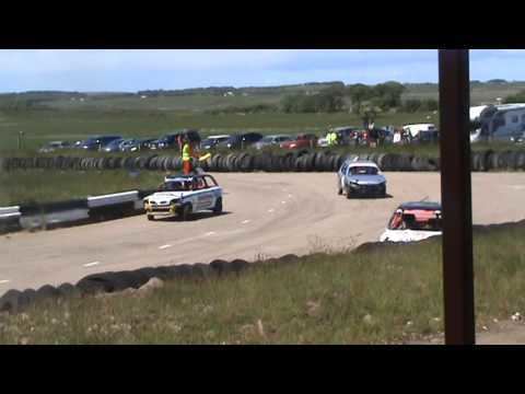 Crimond Raceway crimond raceway juniorstox crash roll june 14th 2015 YouTube
