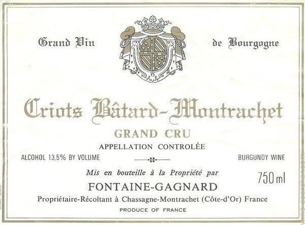 Criots-Bâtard-Montrachet Tasting Notes Domaine FontaineGagnard CriotsBatardMontrachet