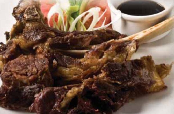 Crispy tadyang ng baka Beef ribs marinated with a sweet tangy mix and deep fried to