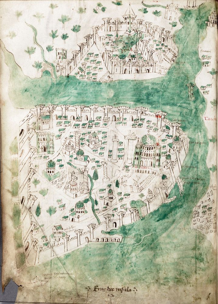 Cristoforo Buondelmonti A chart of Constantinople Cristoforo Buondelmonti