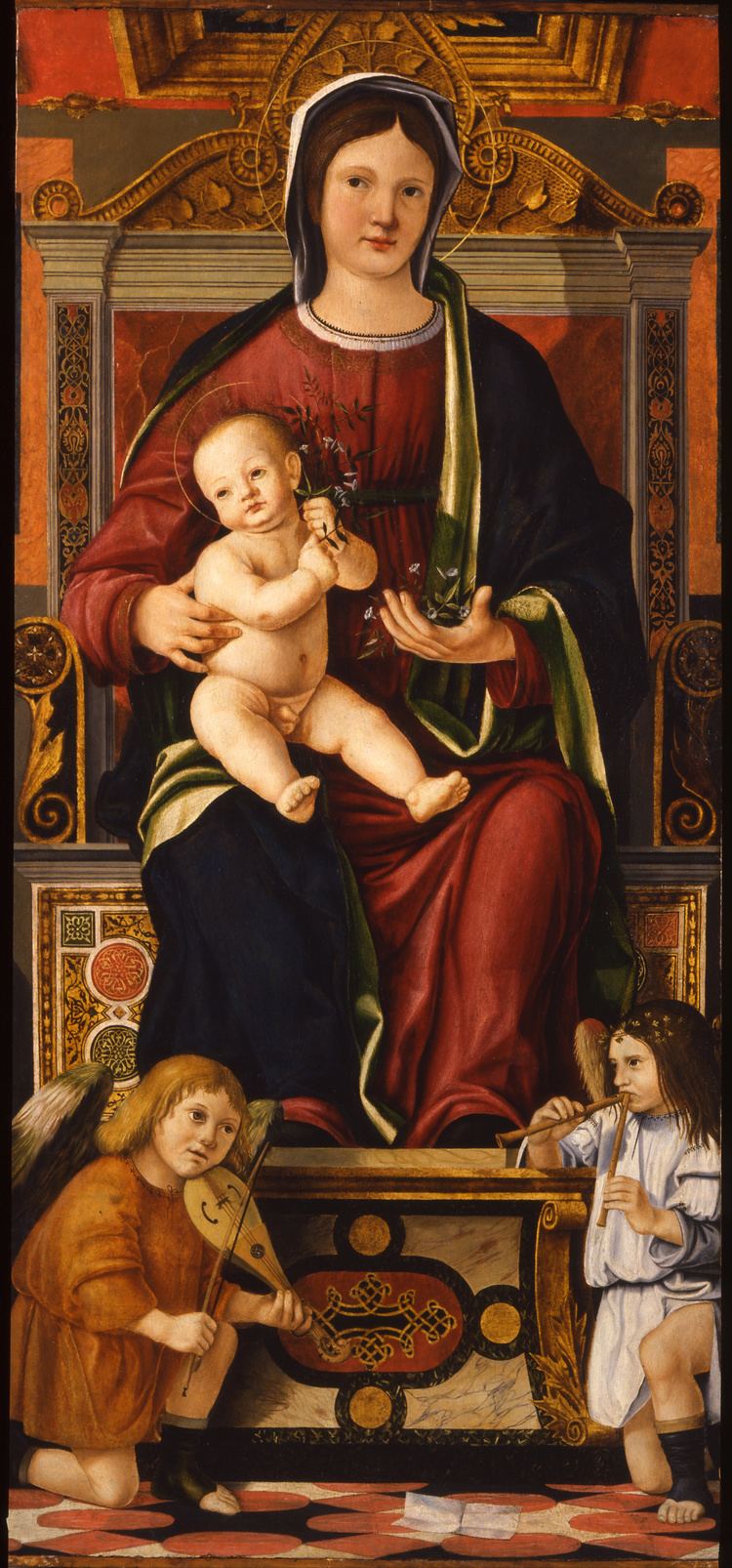 Cristoforo Caselli FileCristoforo Caselli The Virgin and Child Enthroned with Two