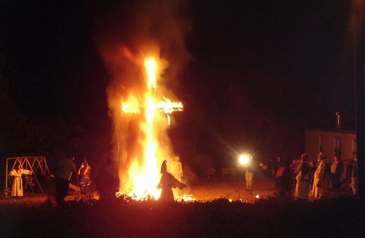 Cross burning