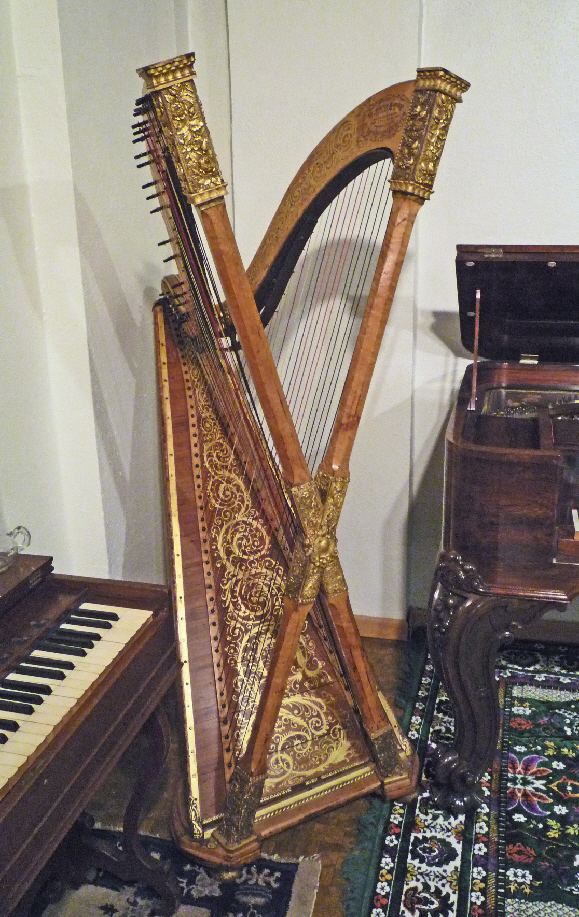 Cross-strung harp