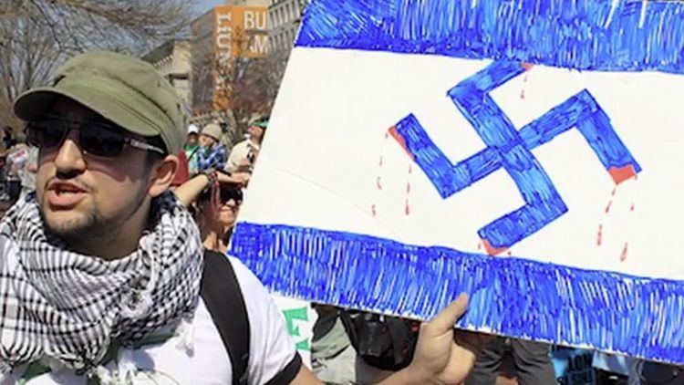 Crossing the Line 2: The New Face of Anti-Semitism on Campus movie scenes Still from the new documentary Crossing the Line 2 which depicts rising anti