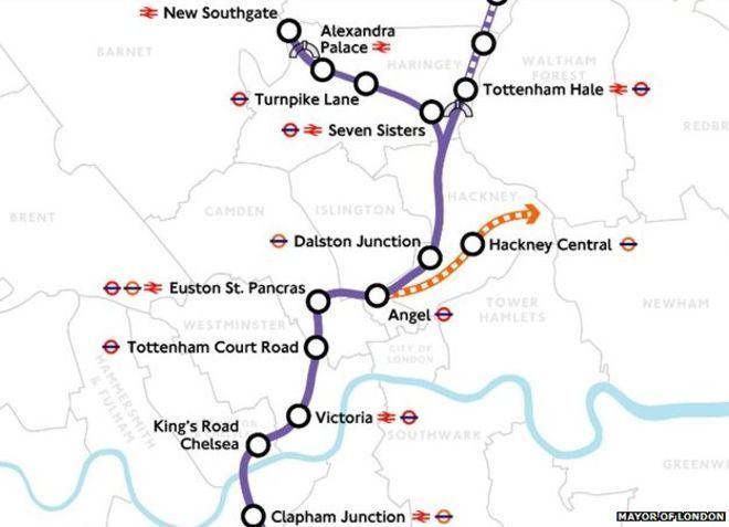 Crossrail 2 London Crossrail 2 39preferred route39 outlined by mayor BBC News