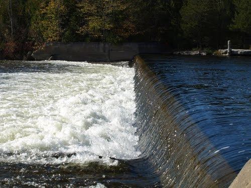 Crowe River Weir dam Crowe River Conservation Area