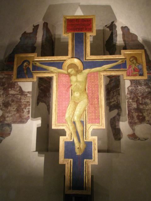 Crucifix (Cimabue, Santa Croce) gordonkingItaly and Greece 2008ItalyFlorence645 Crucifix by