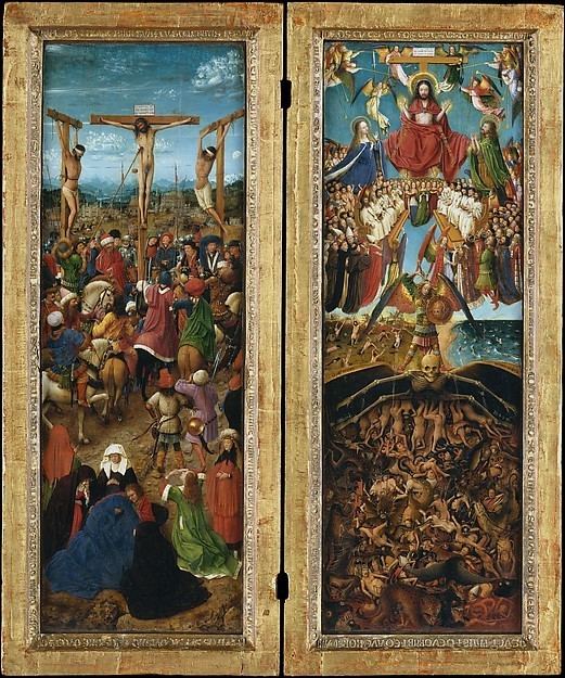 Crucifixion and Last Judgement diptych Jan van Eyck The Crucifixion The Last Judgment The Met