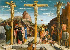 Crucifixion (Mantegna) httpsuploadwikimediaorgwikipediacommonsthu