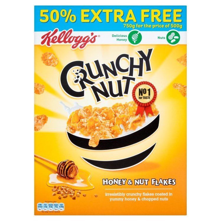 Crunchy Nut Kellogg39s Crunchy Nut Honey amp Nut Flakes 750g Family Cereal