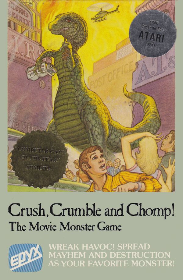 Crush, Crumble and Chomp! Crush Crumble and Chomp manual Atari 8Bit Computers AtariAge