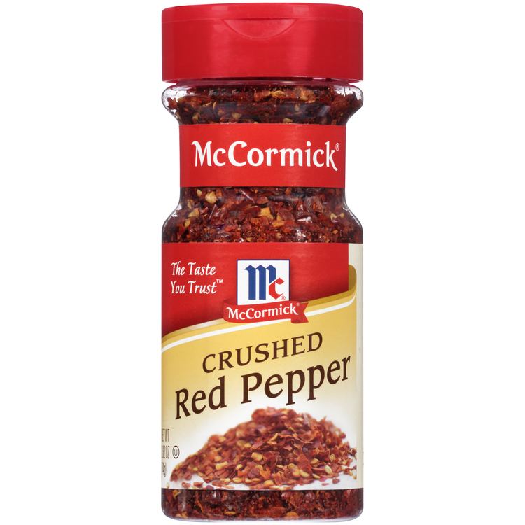 Crushed red pepper McCormick Crushed Red Pepper 262 oz Shaker Walmartcom
