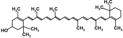 Cryptoxanthin The chemical structure of cryptoxanthin Openi