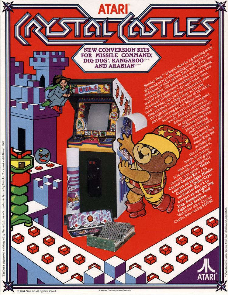 Crystal Castles (video game) The Arcade Flyer Archive Video Game Flyers Crystal Castles Atari