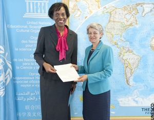 Crystal Nix-Hines Ambassador NixHines Presents Her Credentials to UNESCO US