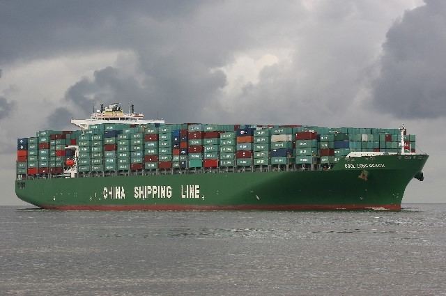 CSCL Long Beach Port of Hamburg CSCL Long Beach IMO 9314258 Containerschiff