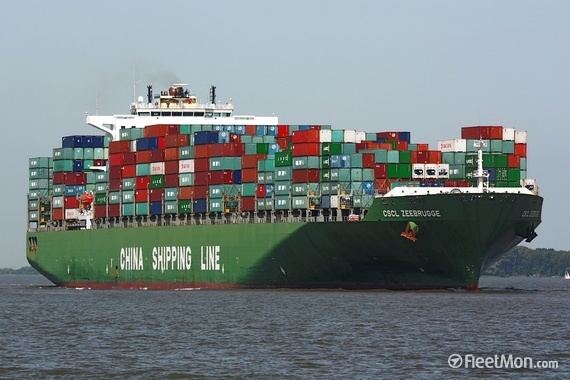 CSCL Zeebrugge CSCL ZEEBRUGGE Container ship IMO 9314234