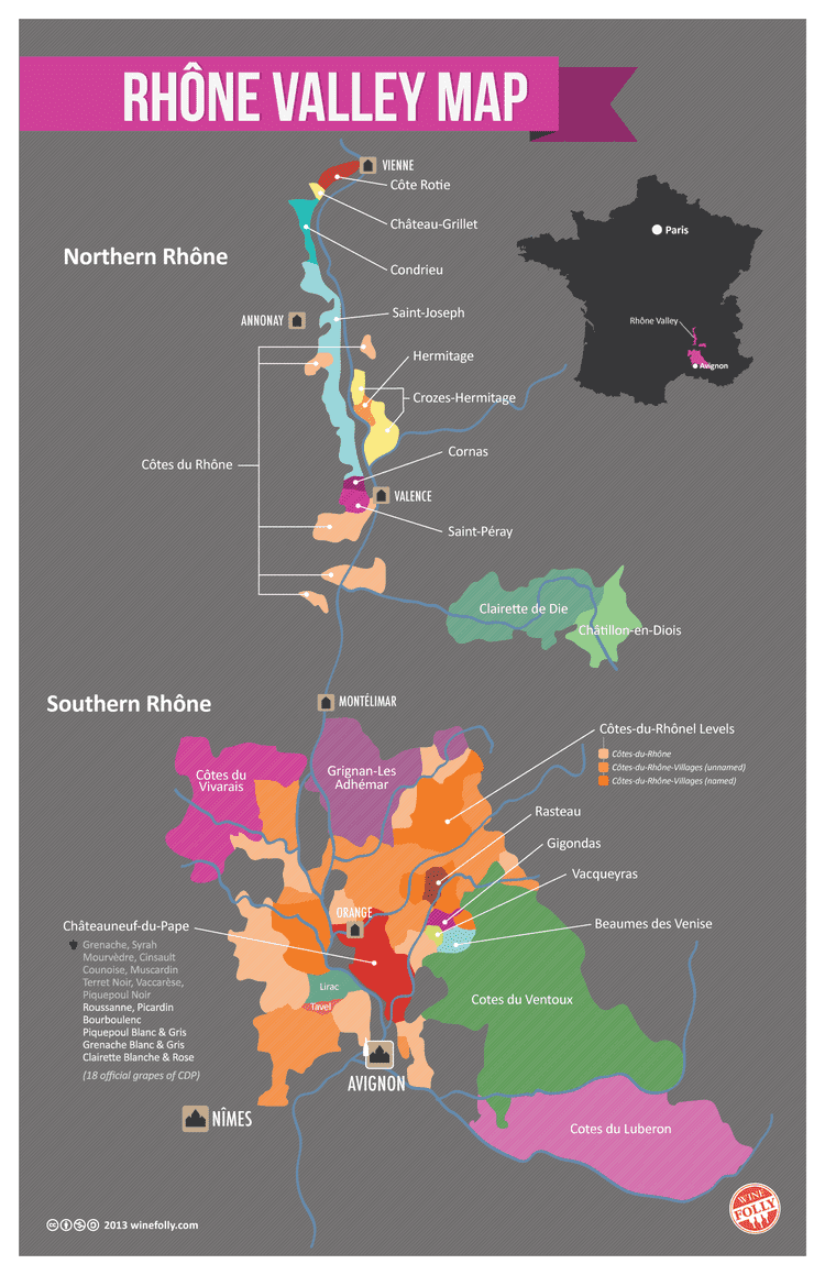Côtes du Rhône AOC Guide to Cotes du Rhone Wine and ChteauneufduPape