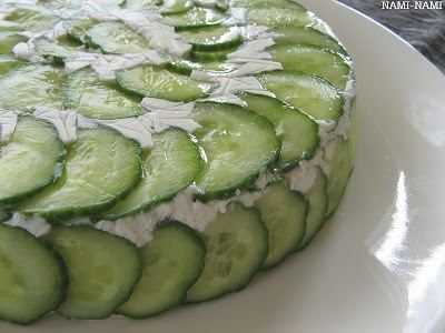 Cucumber cake NAMINAMI a food blog WIP Smoked Salmon and Cucumber Tart