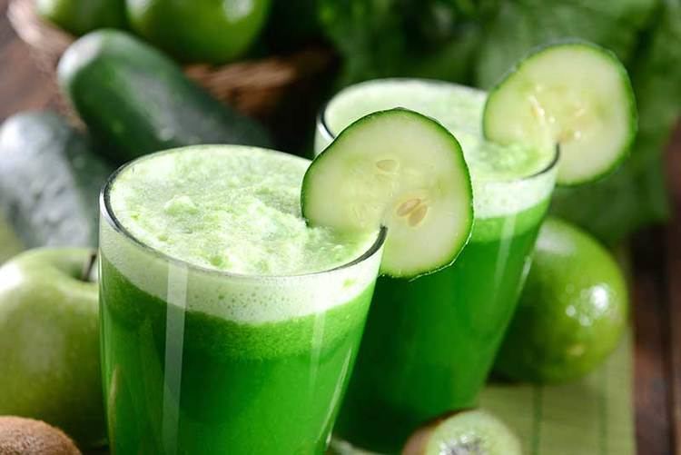 Cucumber juice Kale Cucumber Celery Juice Recipe