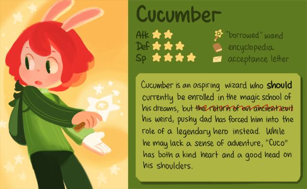 Cucumber Quest Characters Cucumber Quest