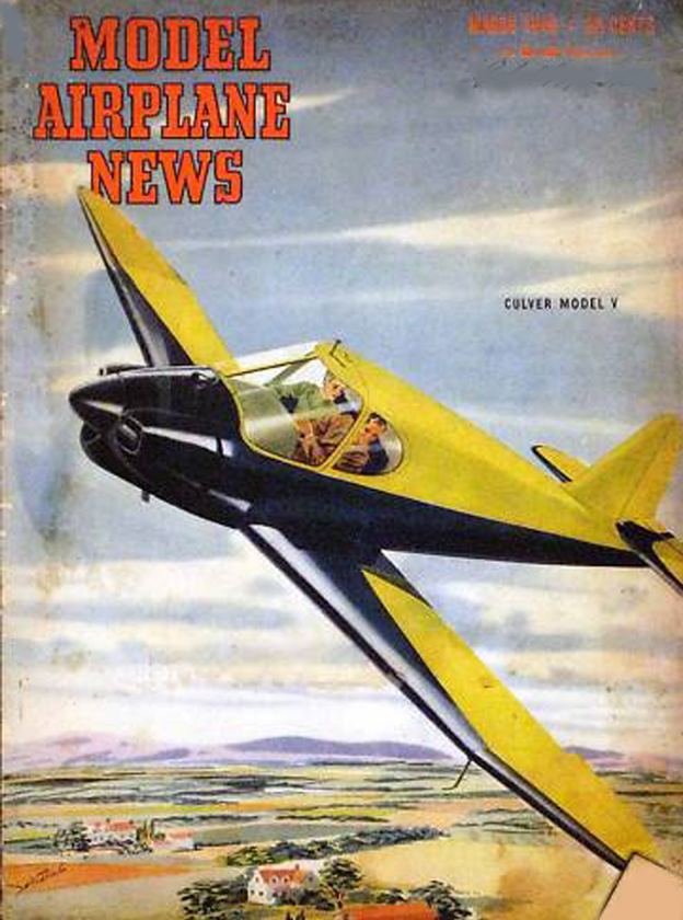 Culver Model V Model Airplane News Cover for March 1946