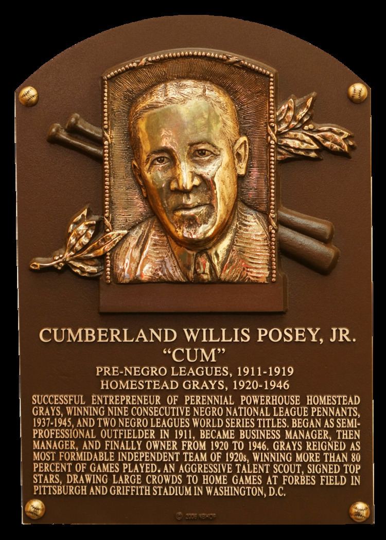 Cumberland Posey Posey Cum Baseball Hall of Fame