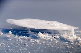 Cumulonimbus cloud over Africa