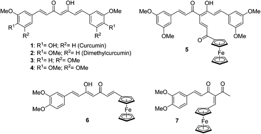 Curcuminoid Synthesis and biological evaluation of novel ferrocenyl curcuminoid