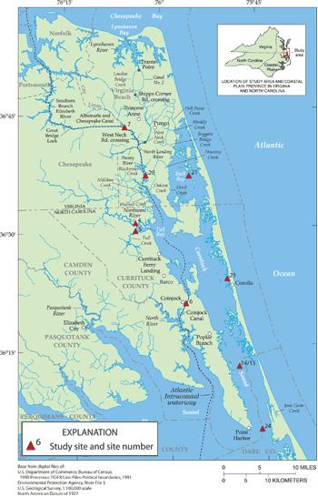 Currituck Sound USGS North Carolina WSC Projects Currituck Sound