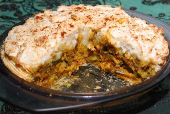 Curry pie PotatoTop Curry Pie VegWebcom The World39s Largest Collection of
