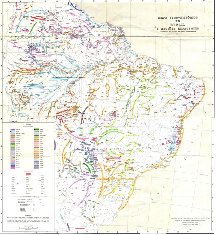 Curt Nimuendajú Mapa etnohistrico do Brasil e regies adjacentes Nimuendaj 1981