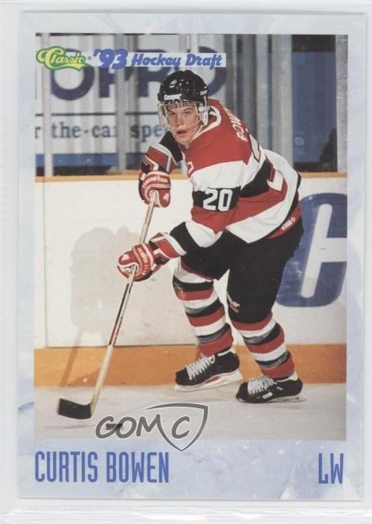 Curtis Bowen 199394 Classic Draft 16 Curtis Bowen Ottawa 67s OHL Hockey Card
