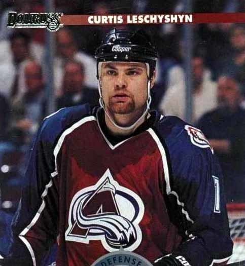 Curtis Leschyshyn 199697 Curtis Leschyshyn Colorado Avalanche Game Worn